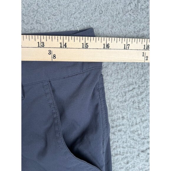 Eddie Bauer Womens Capri Pants Omni-Shield Lightweight Dark Smoke Gray 6 - Picture 6 of 10